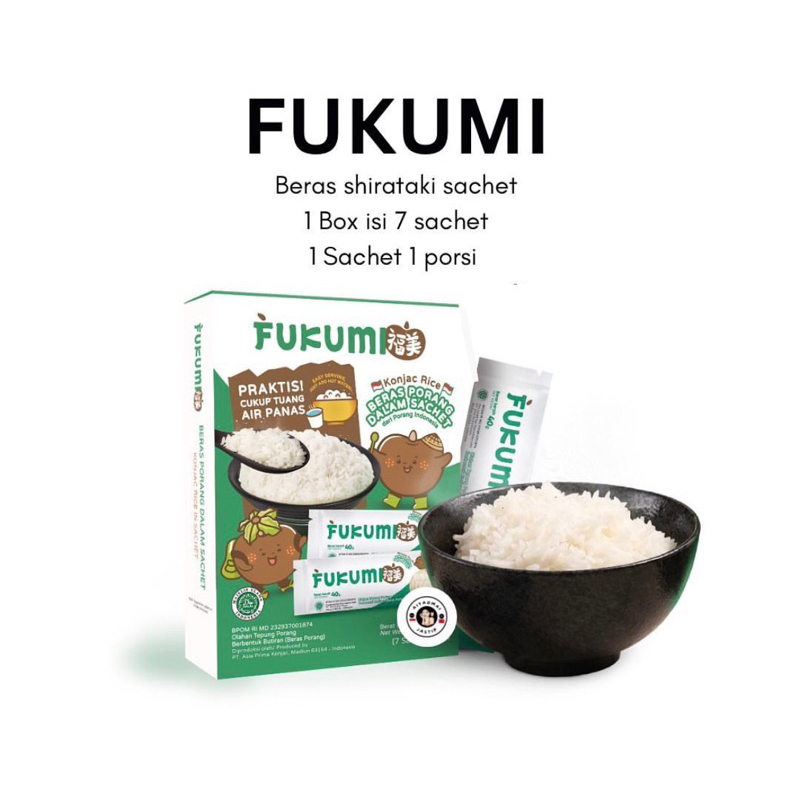 FUKUMI BERAS PORANG BOX SHIRATAKI KONJAC RICE