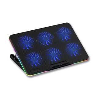 逸奇 現貨開發票一年保固 RGB幻彩筆電散熱墊 17吋以下/散熱架/金屬支架/可調角度/雙USB/六旋風 CKT-Y5