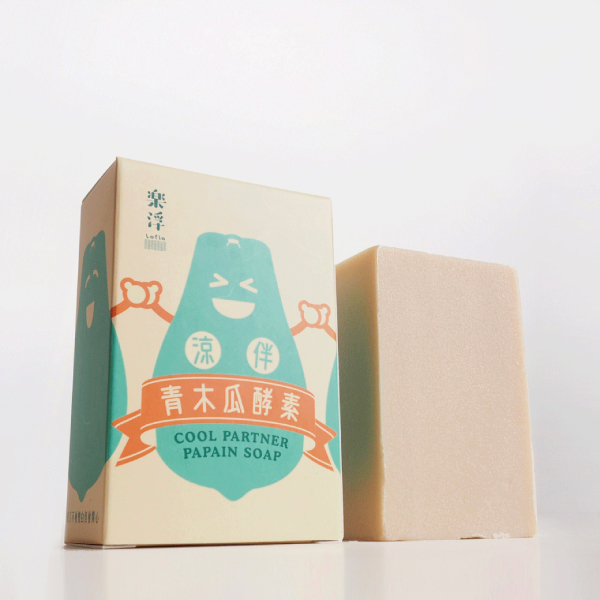 【茶山房】青木瓜酵素皂 手工皂100g 季節限定 促進肌膚代謝 舒爽 全膚質適用