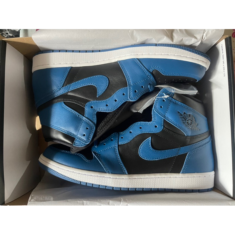 Jordan 1代 高筒 藍黑配色 US13全新