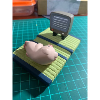 🐝底哇佳拉🐝陶製手機座 可愛小豬 小豬看電視 日式文青