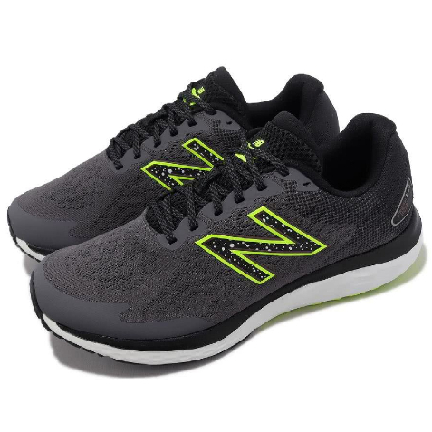 New Balance 680  男款 慢跑鞋 運動鞋 緩震 透氣 螢光綠 反光  透氣 運動  深灰 M680KN7