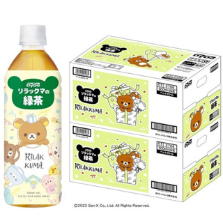 日本🇯🇵Dydo拉拉熊無糖茶飲 ❤️焙綠茶500ml 1箱24瓶