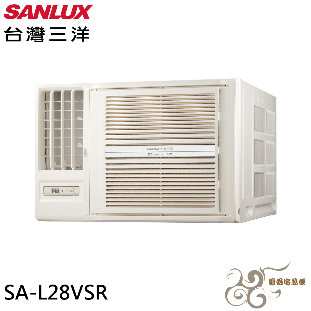 💰10倍蝦幣回饋💰 SANLUX 台灣三洋 4-6坪 1級變頻 窗型左吹冷專冷氣 空調 SA-L28VSR