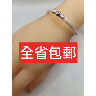 S9999萬足銀時尚轉珠手鐲手環手鏈項鍊耳環戒指銀飾品s999925純千萬足銀男女心經大悲咒