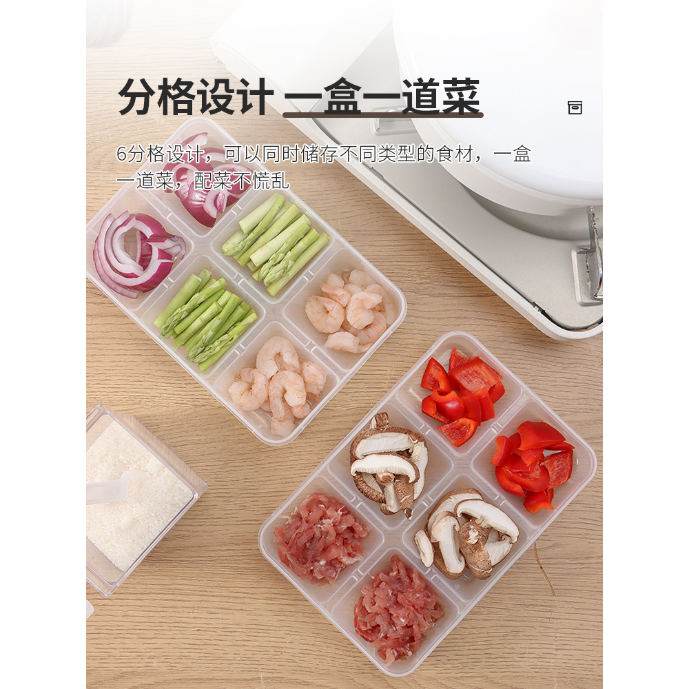 (現貨) 【晴媽好物推薦】 日本製 SANADA 冷凍保鮮盒 分裝盒 冰箱收納 保存盒 (六格冷凍保存盒)