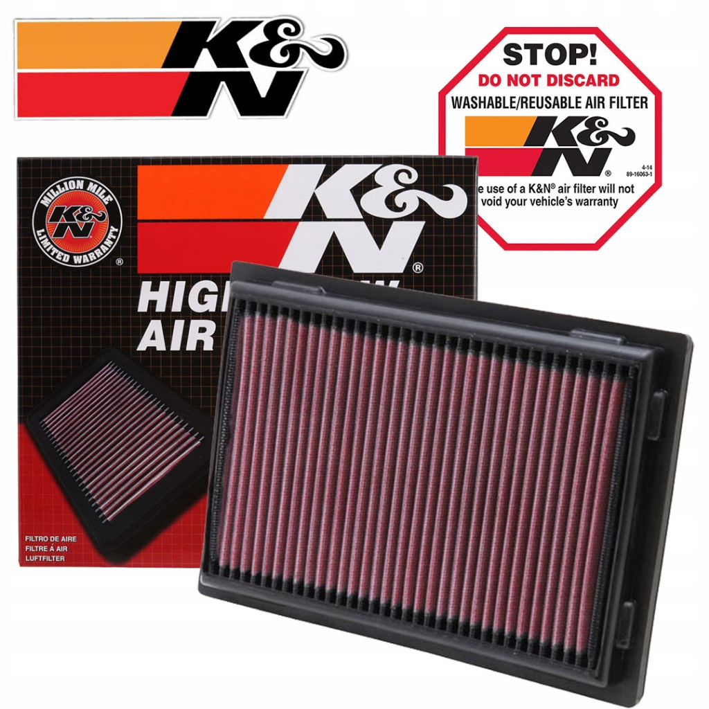 【汽車零件王】K&amp;N空濾 原廠交換型空氣濾芯 33-2381 CAMRY HYBRID RAV4 LS460