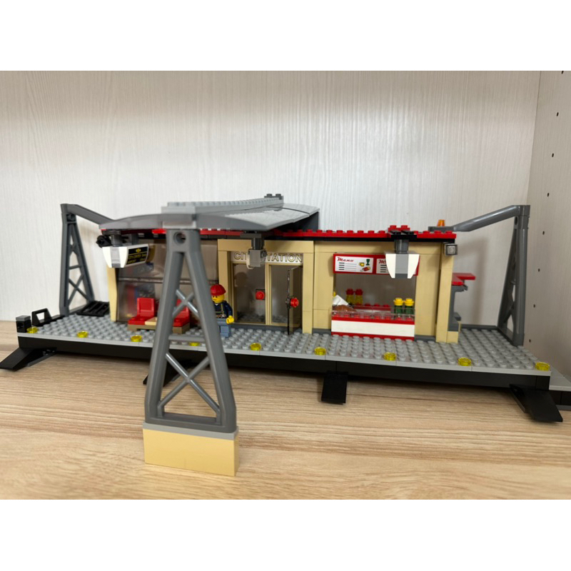 Lego 60050 樂高City系列火車站（二手無盒，出貨時會拆解後另以壓克力盒包裝）-wellwang72下標用