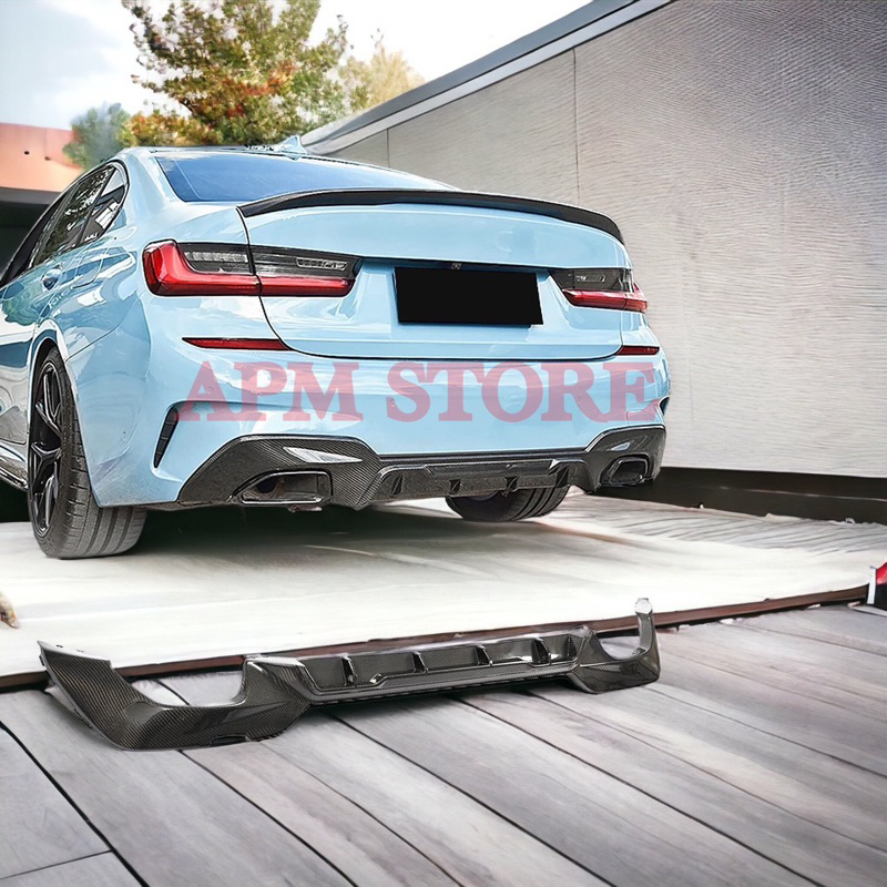 BMW G20/G21 3系 MP 卡夢碳纖維 後下巴 空力套件 業界高水準 密合度佳 品質保證