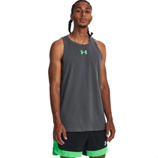 【UNDER ARMOUR】男 BASELINE COTTON 背心 1361901-014(歐美版型)