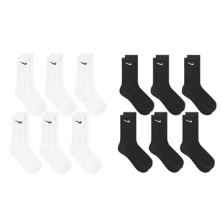 【24pain.gain】現貨 Nike Socks 長襪 中筒襪 一組六雙 黑 白