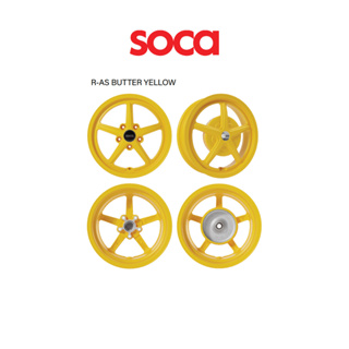 【SOCA】ProjectA 旗艦館 VESPA R-AS 鋁合金鑄造輪框 黃款 一組