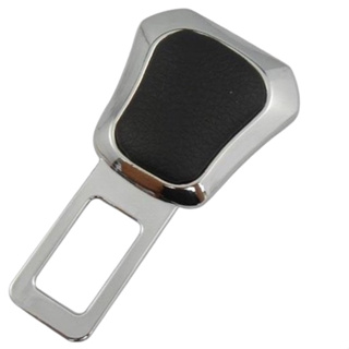 皮革黑色鍍鉻造型 高質感金屬安全帶消音扣 插銷 HD-839