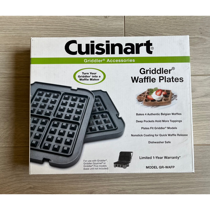 [二手] Cuisinart 美膳雅 多功能煎烤盤專用格子鬆餅烤盤 GR-WAFP