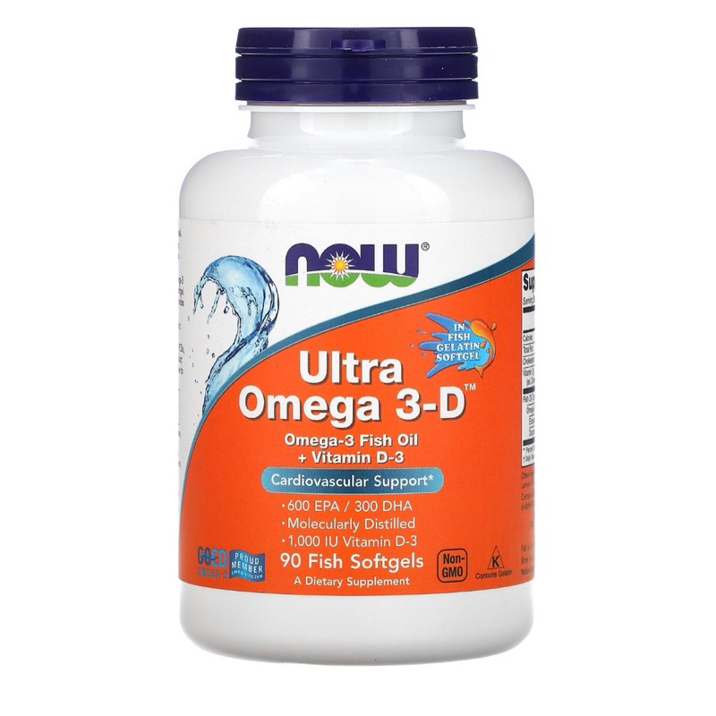 Now Food Ultra Omega 3-D 600EPA/300DHA 高濃度900單位