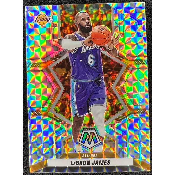 NBA 球員卡 LeBron James 2021-22 Mosaic Mosaic Prizm 亮面