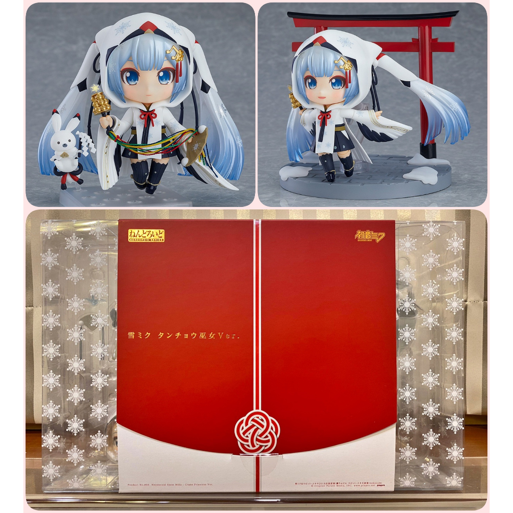 🔥【正版黏土人】GSC 850 雪未來 丹頂巫女 Ver. WF2018 好微笑 初音未來 可動公仔