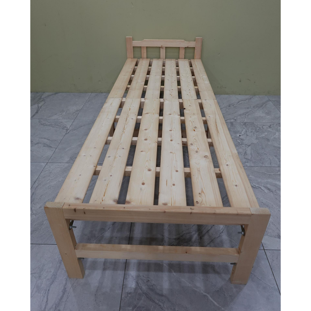 新北二手家具推薦-標準單人3尺床底 2手 摺疊床架 單人床 收納床架 簡易床底 床架