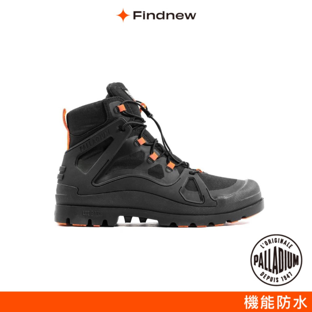 PALLADIUM PAMPA LITE+CAGE WP+快穿輕量防水靴 黑色 男款08845-008【Findnew】