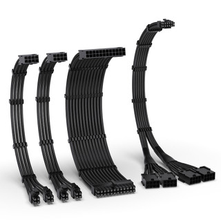 EZDIY-FAB 16AWG PCIE5.0 12VHPWR電供延長編織線4件套-含GPU12+4pin轉8pinx4