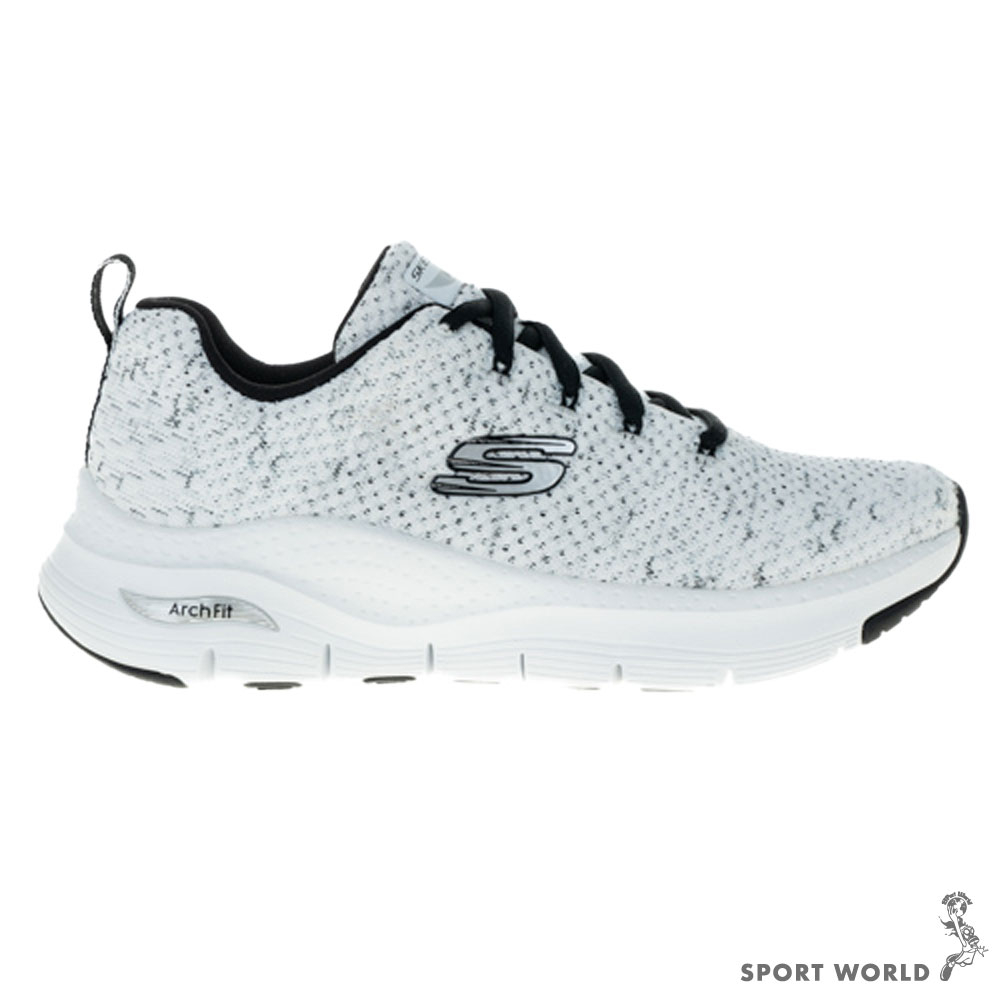 Skechers 女鞋 慢跑鞋 ARCH FIT 白黑【運動世界】149713WBK