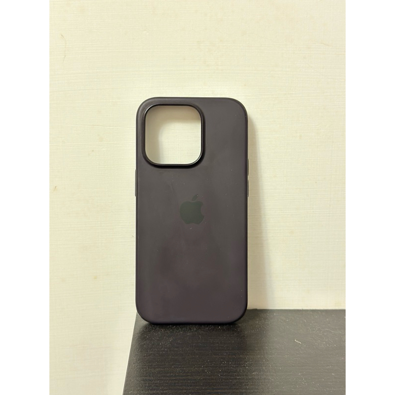 ［二手］iphone 14 pro MagSafe 矽膠保護殼 #木莓紫色