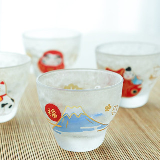 📣現貨 多款可選 日本製 mono福盃 ADERIA石塚硝子 清酒杯 玻璃杯 生肖杯 茶杯 吉祥物杯 90ml
