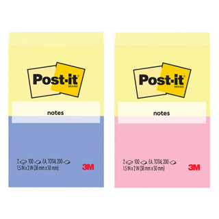 3M Post-it利貼便條紙 653-2ASST 二入 可再貼 3M 長方形 便條紙 040【久大文具】0179