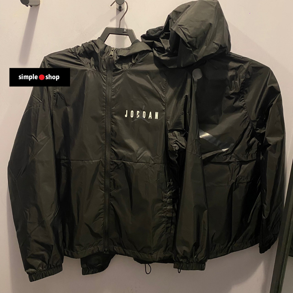 【Simple Shop】NIKE JORDAN 運動外套 喬丹 防風外套 透氣 風衣外套 黑色 DV7651-011