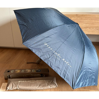 全新品FU CHER榭爾手開折傘背包組 岩藍色 折疊傘 雨傘 束口背包 雨傘袋