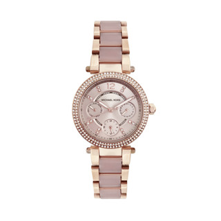 MICHAEL KORS | 璀璨晶鑽腕錶 - 玫瑰金面x玫瑰金水鑽邊框x不鏽鋼錶帶 / MK6110