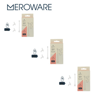 【MEROWARE】MATT不銹鋼保溫瓶 3入吸管替換裝【La nube親子選物 台灣總代理】