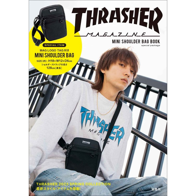 ☆AP'S日雜☆日文MOOK雜誌附錄【THRASHER 休閒斜背包】