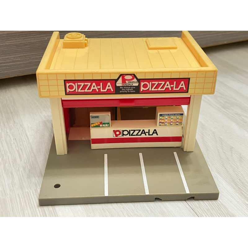 場景 ）tomica PIZZA-LA 披薩店 外送車 場景 新城鎮 加油站 洗車場 多美 建築物 模型