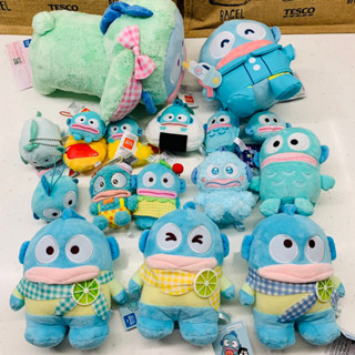 ❤Lika小舖❤日本正版 全新現貨日本帶回 正版三麗鷗景品玩偶人魚漢頓玩偶布偶娃娃夏日水果三角飯糰趴姿兔子變裝炸蝦蛋包飯