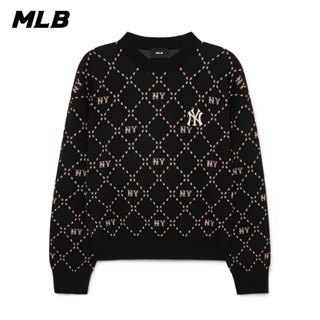 MLB 女版針織毛衣 MONOGRAM系列 紐約洋基隊 (3FKPM0134-50BKS)【官方旗艦店】