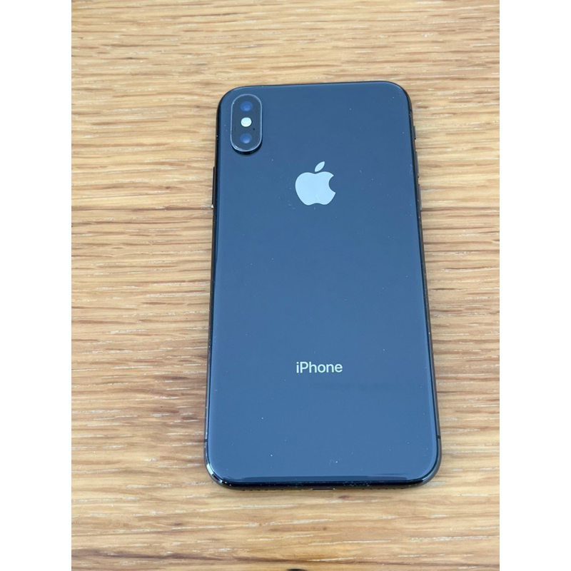 二手APPLE手機iPhoneX 64GB 黑色 另贈送充電線+螢幕保護貼面交可議價