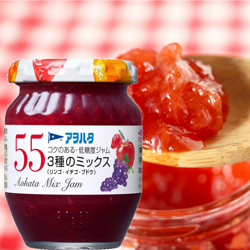 🧸TJ 📍即期出清📍日本 Aohata 55系列果醬 低糖果醬 綜合果醬 日本果醬