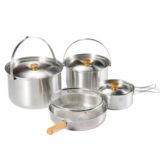 【UNRV綠大露營】iKamper Camp Cookset 9件鍋具組 鍋具組 露營 野營 野炊 料理 美食 車泊
