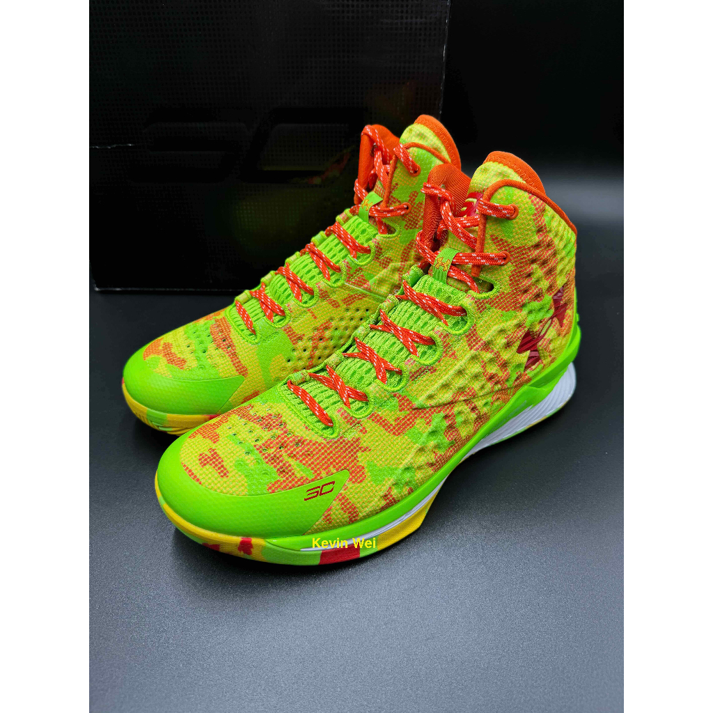 UA Curry 1 one Retro Candy Reign 花綠 3026196-300 籃球鞋 US11