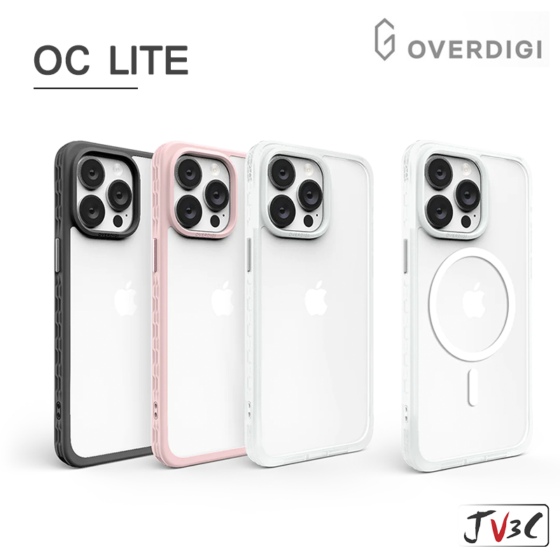 OVERDIGI OC Lite 防摔保護殼 適用於 iPhone 15 Pro Max 手機殼 透明殼