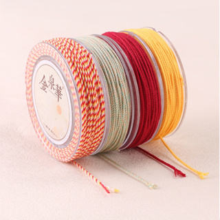 金泉華彩色手搓棉線小卷DIY手鏈西藏棉線