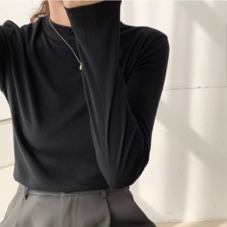雅麗安娜 打底衫 上衣 T恤S-XL小立領t卹外穿上衣百搭純色韓版顯瘦打底體恤GT3071-921.