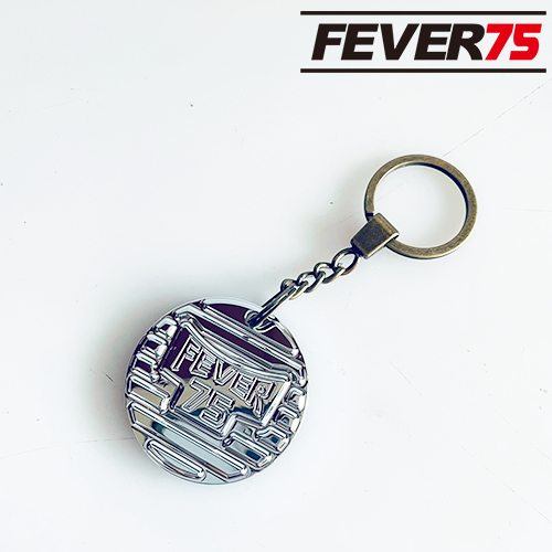 Fever 75 品牌鑰匙扣 鎖環 金屬裝飾圈 鋁合金材質 亮銀款