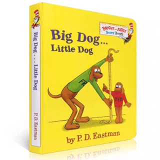 英文原版低幼適齡版 蘇斯博士Big Dog Little Dog 大狗小狗反義詞 撕不爛兒童紙板書