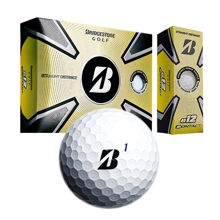 【Bridgestone】23e12 CONTACT 高爾夫球（白 12顆/盒）︱官方旗艦店