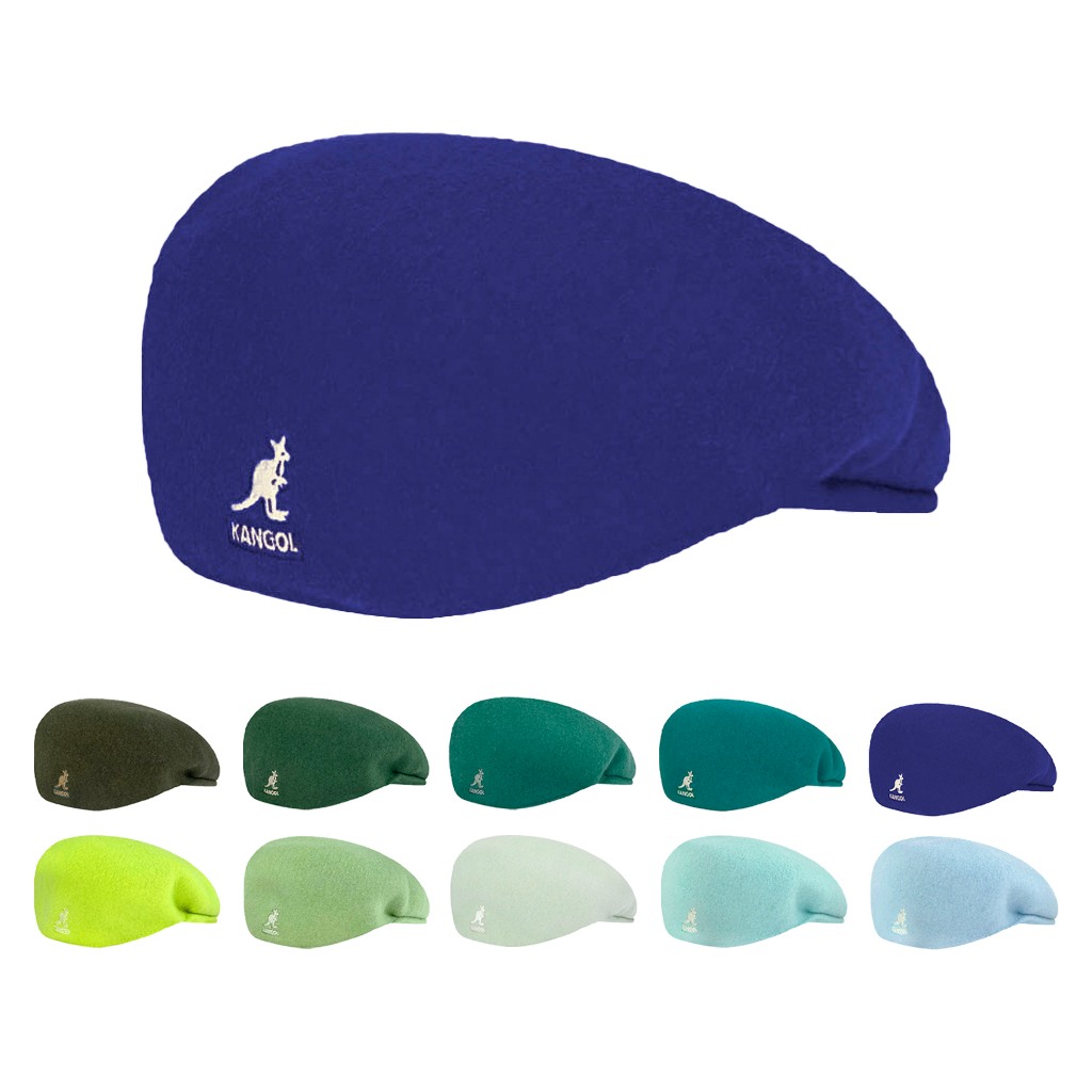 KANGOL 504 WOOL 羊毛 藍綠色系 多色 鴨舌帽 小偷帽 熱賣款 必備單品 百搭帽款 袋鼠帽【TCC】