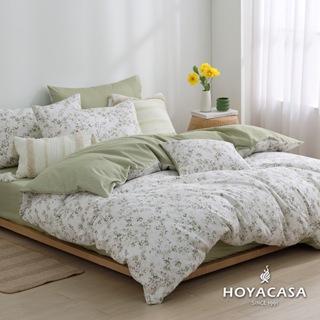 《HOYACASA 春藤雨露》純棉兩用被床包組-天絲入棉30%(單人/雙人/加