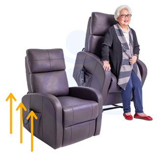 Eurocare 雙馬達電動起身椅 棕色(消光霧面) 可仰躺 附輪好移動 電動沙發 起身沙發 沙發椅 單人沙發 和樂輔具