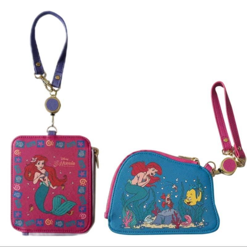 日本迪士尼 Nostalgica 復古迪士尼 小美人魚 艾莉兒  皮革零錢包 卡包 捷運卡包 全新現貨